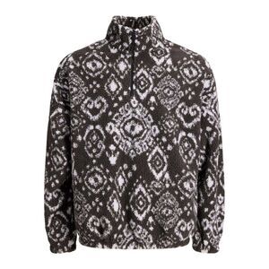 Jack And Jones Mens Geometric Fleece Sweatshirt / Asphalt
